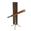Dollond library telescope mahogany with brass mounts on brass tripod ca 1800 refracting with three lenses marked dollond london 19 34 x 36 12