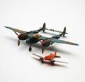 P38 Toy Airplane WWII  Tootsie Toy Toy Plane TWA
