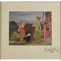 Walt disney animation cel peter pan peter pan and the lost boys ca 1953 framed signed walt disney on the mat 11 x 12 12