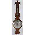 English wheel barometer mahogany case early 19th c 38