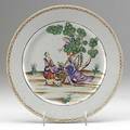 Chinese export plate the cherry pickers ca 1780 10 14