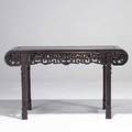 Chinese altar table teak 20th c 59 x 34 12 x 17 12