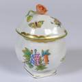 A Herend Porcelain Lidded Sugar Bowl