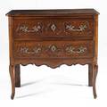 French louis xv commode walnut raised panel sides 18th c 37 12 x 39 14 x 20 14