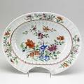 Chinese export barbers bowl painted in famille rose colors ca 1765 12 12 x 10