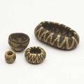 Pomo baskets five miniature baskets late 19thearly 20th c largest 1 14