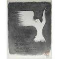 Ben shahn dove 1965 watercolor on paper framed signed chop mark 31 x 25