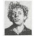 Chuck close american b 1940 phil from rubber stamp portfolio 1976 rubber stamp print from edition of 1000 8 x 8 sheet publisher parasol press ltd new york provenance private collec