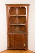 Antique Southern Yellow Pine Corner Cabinet