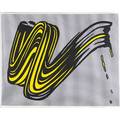 Roy lichtenstein american 1923  1997 brushstroke 1965 screenprint in colors signed and numbered 248280 23 x 29 sheet printer chiron press new york publisher leo castelli gallery ne