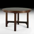 Gustav stickley dining table eastwood ny ca 1912 complete with two leaves branded mark 30 12 x 48