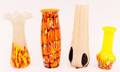 Group of Four Modern Czech Glass Vases