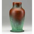 Clewell copperclad vase with verdigris patina canton ohio ca 1920 incised clewell l1001210 9 12 x 5