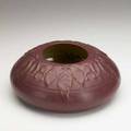 Van briggle large squat vessel with virginia creepers persian rose glaze colorado springs1906 incised aavan briggle1906387 5 x 10 12