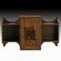 Stickley brothers rare hanging cabinet inlaid with pilgrim grand rapids mi ca 1907 unmarked 16 12 x 28 x 7 34 note an extremely rare form