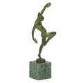Alida zilve american d 1935untitled nude with cymbals bronze stamped mer art fdry 7 12 high with base provenance the eileen and marvin reingold collection
