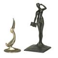 Robert garret thew american 18921964two works of art untitled 1929 bronze signed and dated c g thew1929 6 high untitled nude with book lead signed thew c 8 high provenance