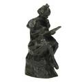 Salvatore cartaino scarpitta italianamerican 18untitled girl writing 1914 bronze signed and dated 7 12 high provenance the eileen and marvin reingold collection