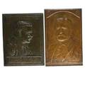 Plaques of teddy rooseveltsix works of art william odonovan american 1844  1920 teddy roosevelt bronze 7x4 34 james earle fraser american 1876  1953 teddy roosevelt 1920 patinated