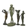 Sculptures of female figuresfour works of art virginia morris pollak american 18981967 untitled nude woman on toes signed c virginia morris pollak 16 34 high marie apel britishameri