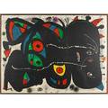 Joan miro spanish 18931983 hommage aux prix nobel 1976 lithograph in colors framed signed and numbered 15100 29 78 x 22 sheet literature mourlot 1094 provenance private collection