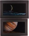 Ludek Pesek Planetary Airbrush Prints Pair