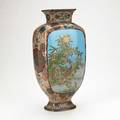 Japanese cloisonne vase finely enameled scenes with birds early 20th c 13