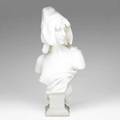 Emmanuel villanis french 18581914 marble sculpture of a young woman with cap signed e villanis 26