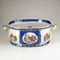Royal vienna twohandled basin with transfer decorated reserves 19th20th c beehive mark 8 14 x 22 x 15