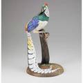 Royal crown derby porcelain figure of a lady amherst pheasant 20th c marked 17 x 9