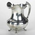 Reed  barton hampton court sterling water pitcher 20th c marked 660 8 hp 299 ot 9 14