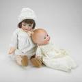 Two german bisque head dolls baby gloria and openmouth head early 20th c both marked larger 10