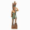 Cigar store indian polychrome decoration second half of the 20th c 72 34