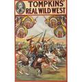 Tompkins real wild west posters three by the donaldson lithograph company of native american scenes ca 1914 30 x 20