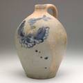 Abiel price stoneware jug attr new brunswick new jersey semiovoid jug with cobalt display ca 1850 13 12