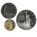 1986 liberty gold commemorative set 5 900 14 gold silver dollar copper nickel 12 dollar