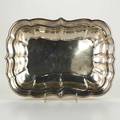 Reed and barton sterling silver bowl rectangular vegetable bowl in windsor pattern with fluted sides 1946 153 ot 2 x 11 38 x 8 38