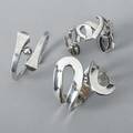 Three silver bracelets includes tiffany  co paloma picasso sterling cuff bracelet tiffany  co 1985 hinged nail bypass bracelet marked 3534 mexican sprung bypass cuff 1828 gs