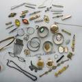 Collection of victorian and later jewelry includes assorted jewelry watches spectacles brooches pocket watches bracelets cameos some fragments goldfilled silver some gold