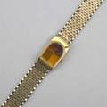 Seiko mechanical watch on 14k gold bracelet gilt metal watch with amber colored enamel face textured bricklink gold bracelet 273 dwt gw 424 gs gw note this lot is being sold to benefit man