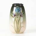 Weller eocean rose vase with iris usa ca 1915 signed rose weller 6 12 x 3 34