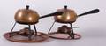 Metawa Holland Copper Fondue Pots Pair