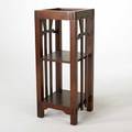 After greene  greene contemporary plant stand mahogany late 20th c marked made in indonesia 40 12 x 16 sq