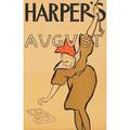 Edward penfield harpers magazine lithograph print august cover 1895 18 34 x 12