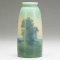Ed diers rookwood scenic vellum vase 1919 flame markxix1658eved 8 14 x 4 34