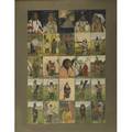 Framed postcards twentyfive photographic cards of native americans mounted to card stock 1910 framed 36 12 x 28
