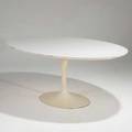 Eero saarinen knoll associates oval tulip table usa 1960s painted castiron and laminated wood unmarked 28 12x 78 x 48