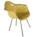 Charles and ray eames zenithherman miller ropeedge armchair usa 1940s fiberglass and zincplated metal decal label 29 x 25 x 24