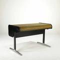 George nelson herman miller rolltop desk usa 1960s oak laminate enameled metal plastic and polished aluminum unmarked 34 x 54 x 30