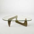 Isamu noguchi herman miller coffee table model in50 usa 1950s birch and glass unmarked 16 x 50 14 x 36